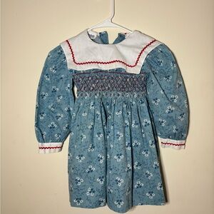 Vintage Polly Flinders Hand Smocked Prairie Dress (Vintage sizing check descrip)